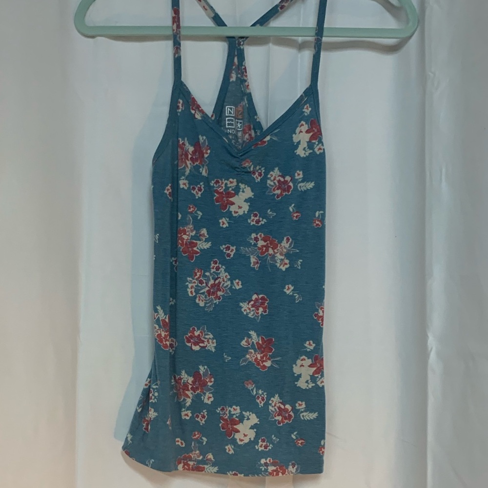 5/$40 Soft Floral Racer back tank